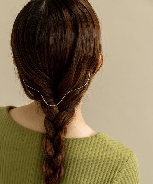 SMELLY（スメリー）の「ナミナミバックカチューシャ（カチューシャ・レディース・シルバー/ゴールド・-）」の9枚目の写真