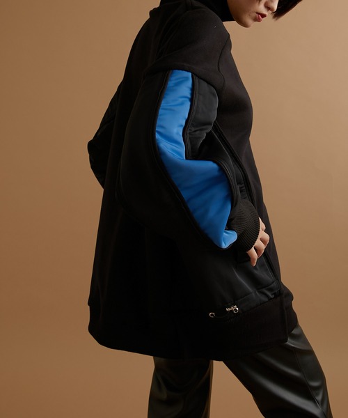 ear PAPILLONNER（イアパピヨネ）の「【SUM1 STYLE（スミスタイル）】切り替えスウェット（スウェット・レディース・ブラウン/ブラック・FREE）」の19枚目の写真