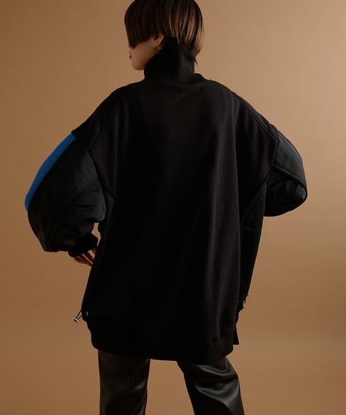 ear PAPILLONNER（イアパピヨネ）の「【SUM1 STYLE（スミスタイル）】切り替えスウェット（スウェット・レディース・ブラウン/ブラック・FREE）」の20枚目の写真