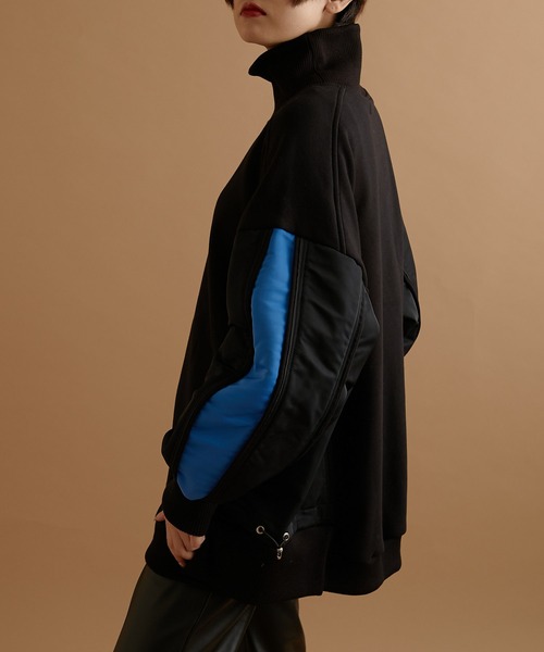 ear PAPILLONNER（イアパピヨネ）の「【SUM1 STYLE（スミスタイル）】切り替えスウェット（スウェット・レディース・ブラウン/ブラック・FREE）」の21枚目の写真