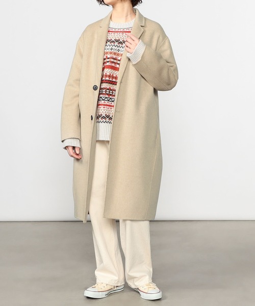 新品タグ付✨✨LE GLAZIK ラムウール リバーチェスターコート LE GLAZIK（ルグラジック） コート チェスターコート 「LE GLAZIK/ル