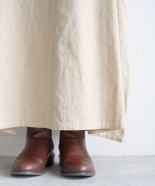 studio CLIP（スタディオクリップ）の「【my fit CLIP/WEB限定】エプロンジャンスカ（ジャンパースカート・レディース・アイボリー/ブラック/インディゴブルー・FREE）」の6枚目の写真