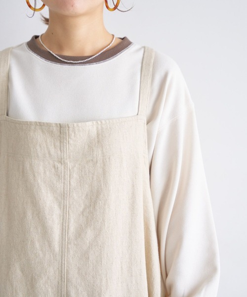 studio CLIP（スタディオクリップ）の「【my fit CLIP/WEB限定】エプロンジャンスカ（ジャンパースカート・レディース・アイボリー/ブラック/インディゴブルー・FREE）」の19枚目の写真