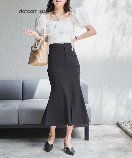 OLUPIC(オルピック)の「OLUPIC/【WEB限定】フロントスリットマーメイドスカート(スカート・レディース・ブラック・FREE)」の10枚目の写真