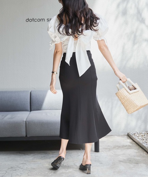 OLUPIC(オルピック)の「OLUPIC/【WEB限定】フロントスリットマーメイドスカート(スカート・レディース・ブラック・FREE)」の6枚目の写真