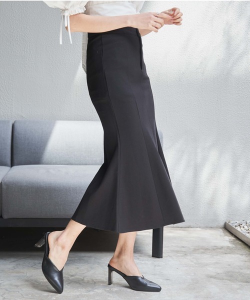 OLUPIC(オルピック)の「OLUPIC/【WEB限定】フロントスリットマーメイドスカート(スカート・レディース・ブラック・FREE)」の8枚目の写真