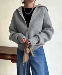 DouDou | ジップニット(ニット/セーター)