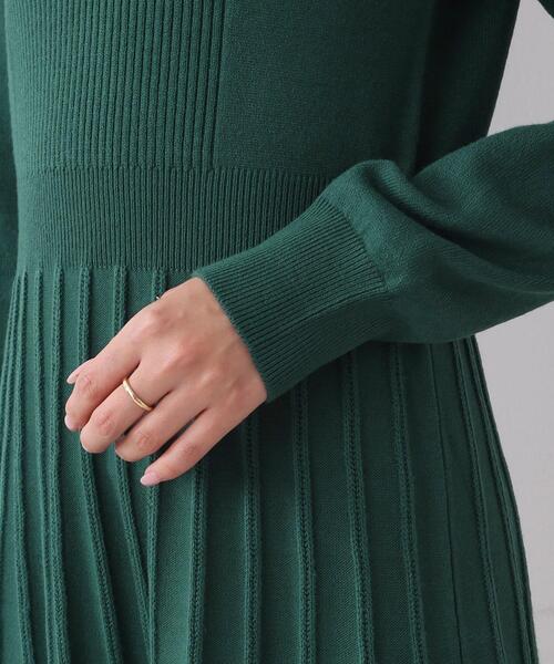 DRESKIP（ドレスキップ）の「◆ウエスト切替ニットワンピース（ワンピース・レディース・グリーン/ベージュ系その他2/ブラック系3・02/03）」の9枚目の写真