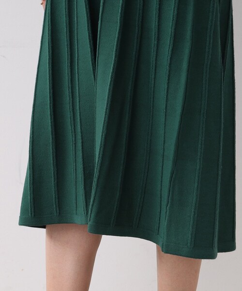DRESKIP（ドレスキップ）の「◆ウエスト切替ニットワンピース（ワンピース・レディース・グリーン/ベージュ系その他2/ブラック系3・02/03）」の10枚目の写真