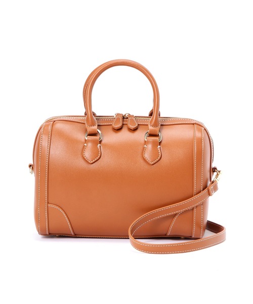 N.（N. Natural Beauty Basic）（エヌエヌナチュラルビューティーベーシック）の「【松井愛莉さん着用】◆ステッチボストンバッグ（ボストンバッグ・レディース・ブラック/キャメル・ﾌﾘ-）」の21枚目の写真