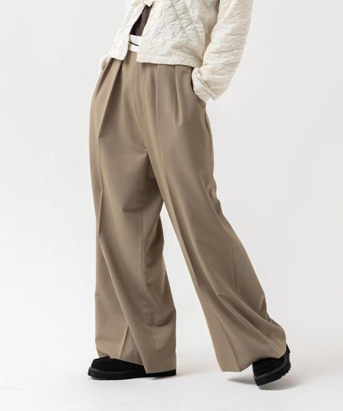 CITEN（シテン）の「＜CITEN＞マーベルト ワイドパンツ（その他パンツ・レディース・ダークグレー/モカ・S/M）」の19枚目の写真