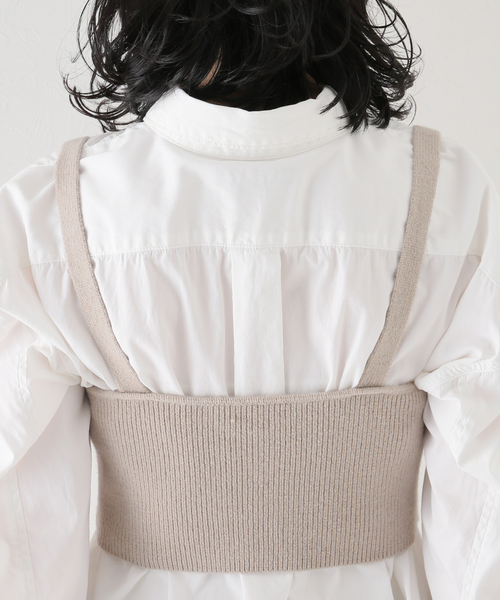 plage（プラージュ）の「【R’IAM】 ニット ブラ（ニット/セーター・レディース・チャコールグレー・FREE）」の3枚目の写真