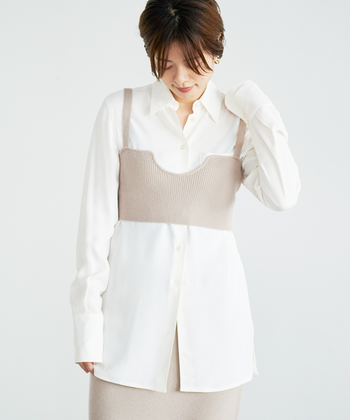 plage（プラージュ）の「【R’IAM】 ニット ブラ（ニット/セーター・レディース・チャコールグレー・FREE）」の12枚目の写真