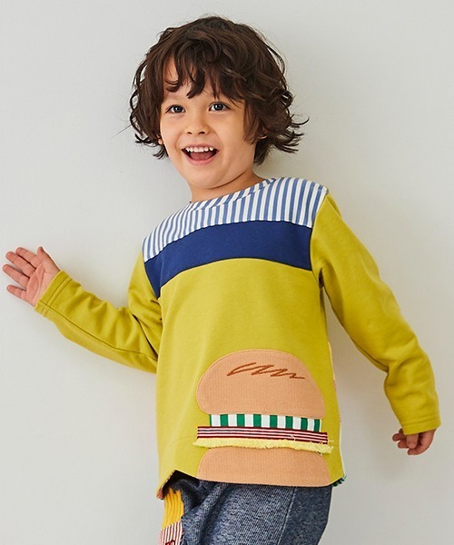 baby cheer（ベイビーチアー）の「ハンバーガートレーナー（スウェット