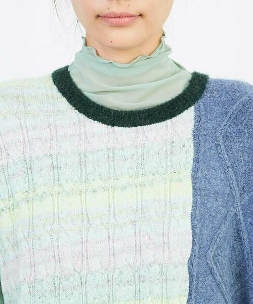 FRAPBOIS（フラボア）の「リミックスニット（ニット/セーター・レディース・ブラウン系その他/ブルー系その他・1）」の5枚目の写真