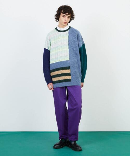 FRAPBOIS（フラボア）の「リミックスニット（ニット/セーター・レディース・ブラウン系その他/ブルー系その他・1）」の18枚目の写真