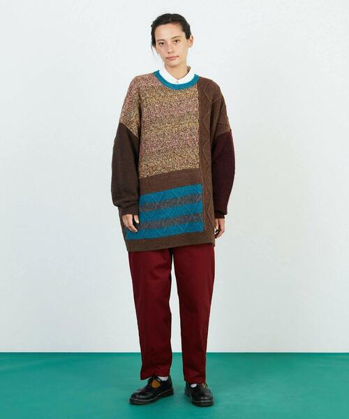 FRAPBOIS（フラボア）の「リミックスニット（ニット/セーター・レディース・ブラウン系その他/ブルー系その他・1）」の22枚目の写真