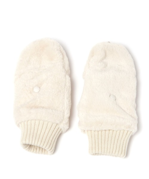 GLOBAL WORK（グローバルワーク）の「ファーミトングローブ/123630（手袋・レディース・グレー/オフホワイト/カーキ/ベージュ・FREE）」の5枚目の写真