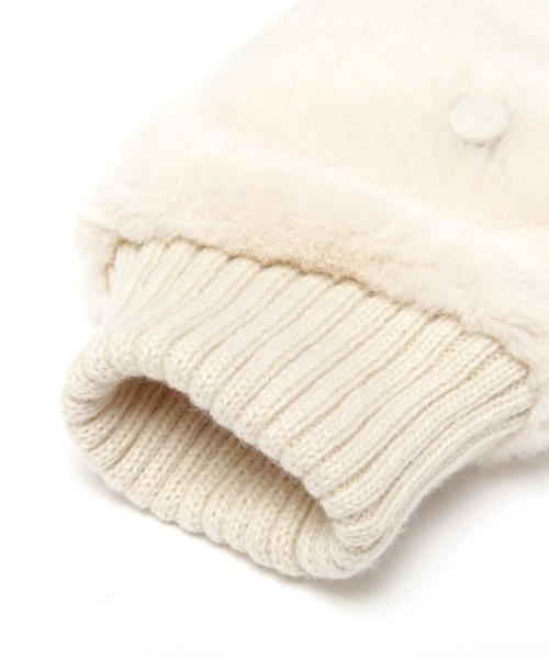 GLOBAL WORK（グローバルワーク）の「ファーミトングローブ/123630（手袋・レディース・グレー/オフホワイト/カーキ/ベージュ・FREE）」の13枚目の写真