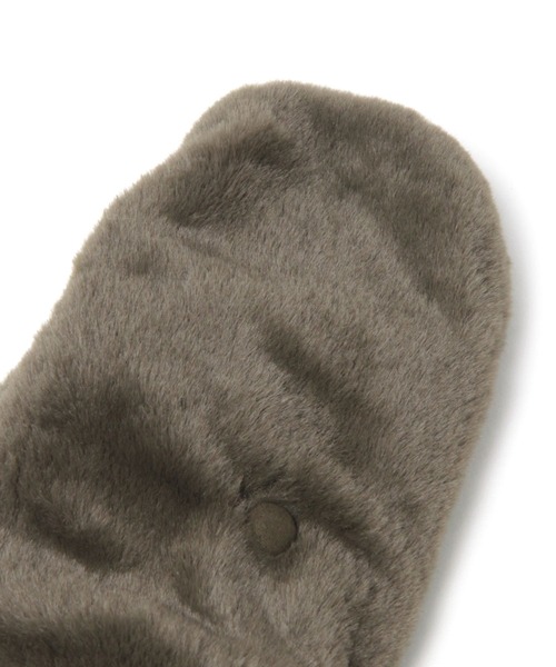 GLOBAL WORK（グローバルワーク）の「ファーミトングローブ/123630（手袋・レディース・グレー/オフホワイト/カーキ/ベージュ・FREE）」の17枚目の写真