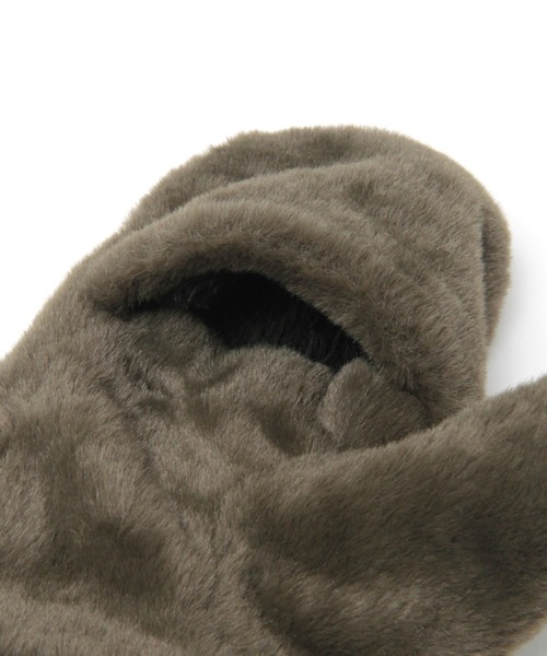 GLOBAL WORK（グローバルワーク）の「ファーミトングローブ/123630（手袋・レディース・グレー/オフホワイト/カーキ/ベージュ・FREE）」の14枚目の写真