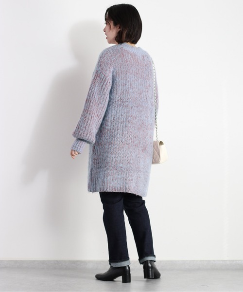 cepo(セポ)の「ふわふわミックスカラー ロングニット(ニット/セーター・レディース・サックスブルー/ベージュ・M)」の22枚目の写真