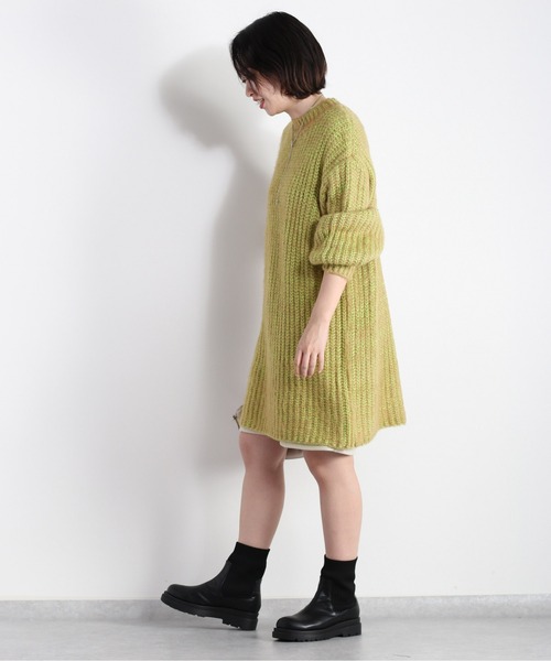 cepo(セポ)の「ふわふわミックスカラー ロングニット(ニット/セーター・レディース・サックスブルー/ベージュ・M)」の7枚目の写真