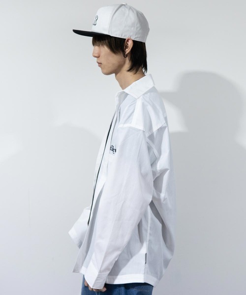 TopIsm(トップイズム)の「RIO.REVIB ブロード無地 長袖シャツ(シャツ/ブラウス・メンズ・グリーン/ブラック/ホワイト・L/M/XL)」の4枚目の写真