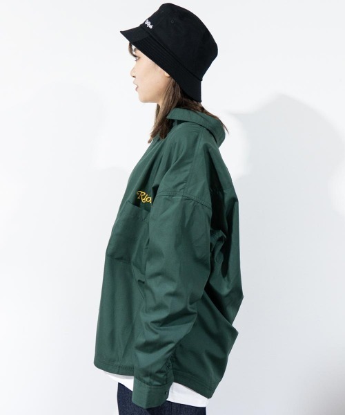TopIsm(トップイズム)の「RIO.REVIB ブロード無地 長袖シャツ(シャツ/ブラウス・メンズ・グリーン/ブラック/ホワイト・L/M/XL)」の8枚目の写真