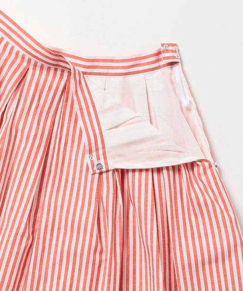 BEAMS LIGHTS Women's（ビームスライツ ウィメンズ）の「BEAMS LIGHTS / ストライプフレアー スカート（スカート・レディース・グレー/レッド/ネイビー・36/38）」の4枚目の写真