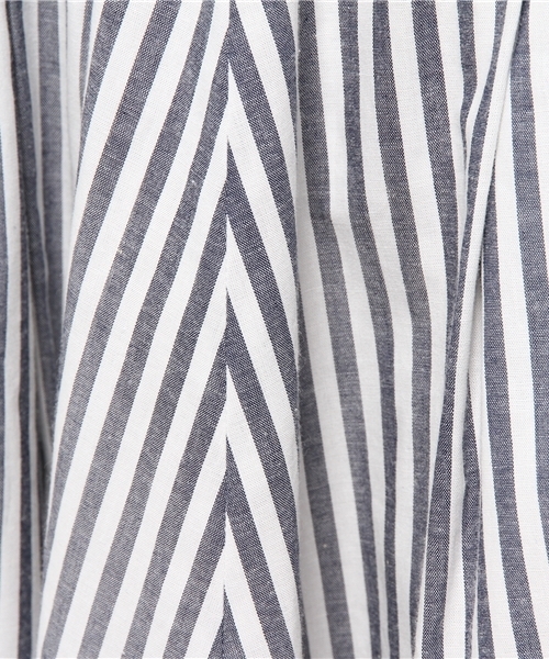 BEAMS LIGHTS Women's（ビームスライツ ウィメンズ）の「BEAMS LIGHTS / ストライプフレアー スカート（スカート・レディース・グレー/レッド/ネイビー・36/38）」の7枚目の写真