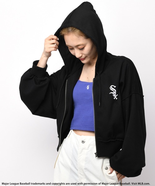 BACK TO THE FIELD（バック トゥー ザ フィールド）の「【MLB】カップ付きワンポイントロゴサーマルキャミソール（キャミソール・レディース・ブラック/グレー/パープル/ホワイト/グリーン/ピンク・FREE）」の12枚目の写真