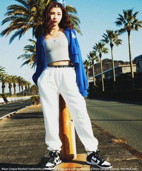 BACK TO THE FIELD（バック トゥー ザ フィールド）の「【MLB】カップ付きワンポイントロゴサーマルキャミソール（キャミソール・レディース・ブラック/グレー/パープル/ホワイト/グリーン/ピンク・FREE）」の9枚目の写真