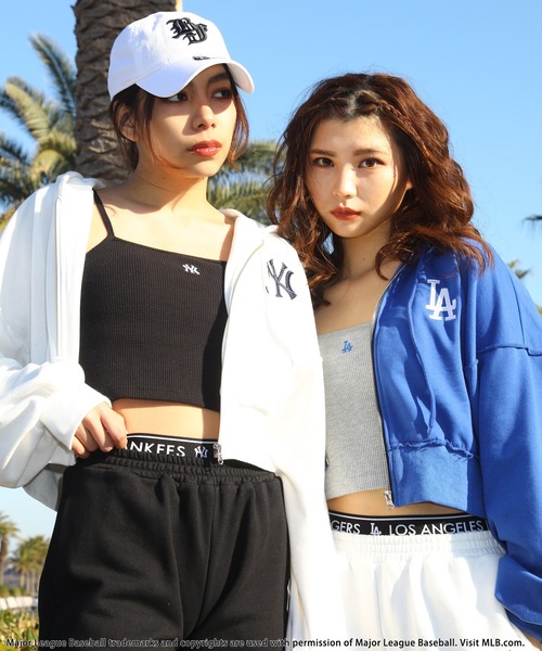 BACK TO THE FIELD（バック トゥー ザ フィールド）の「【MLB】カップ付きワンポイントロゴサーマルキャミソール（キャミソール・レディース・ブラック/グレー/パープル/ホワイト/グリーン/ピンク・FREE）」の7枚目の写真