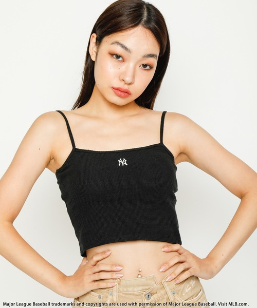 BACK TO THE FIELD（バック トゥー ザ フィールド）の「【MLB】カップ付きワンポイントロゴサーマルキャミソール（キャミソール・レディース・ブラック/グレー/パープル/ホワイト/グリーン/ピンク・FREE）」の21枚目の写真