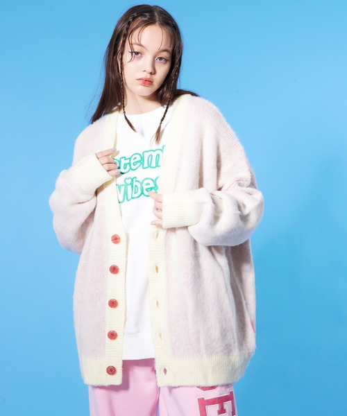 September(セプテンバー)の「【SEPTEMBER(セプテンバー)】Knit Cardigan(カーディガン/ボレロ・メンズ・ブラック/ホワイト/グリーン・MEDIUM)」の8枚目の写真