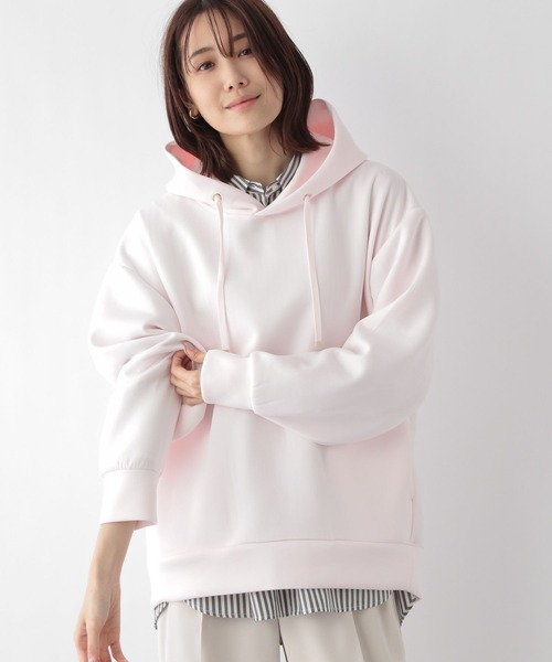 GLOBAL WORK(グローバルワーク)の「ライトクッションパーカー/167617(パーカー・レディース・モカ/グレイッシュベージュ/アイボリー/ベビーピンク・MEDIUM/LARGE)」の8枚目の写真
