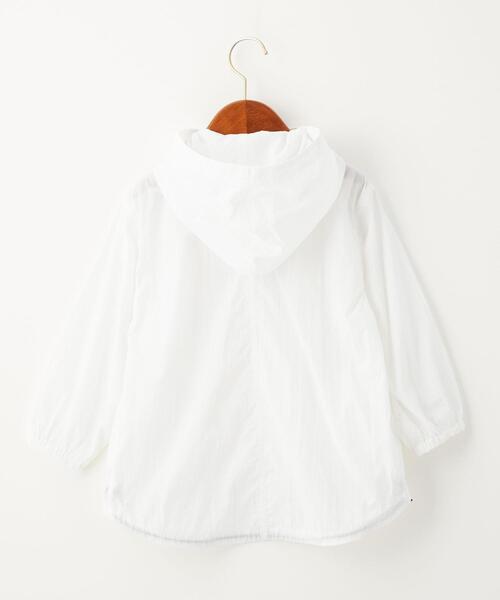 green label relaxing（グリーンレーベルリラクシング）の「TJ シースルー マウンテンパーカー 100-130cm -撥水-（マウンテンパーカー・キッズ・ダークグレー/オフホワイト・S(120-130cm)/XS(100-110cm)）」の3枚目の写真