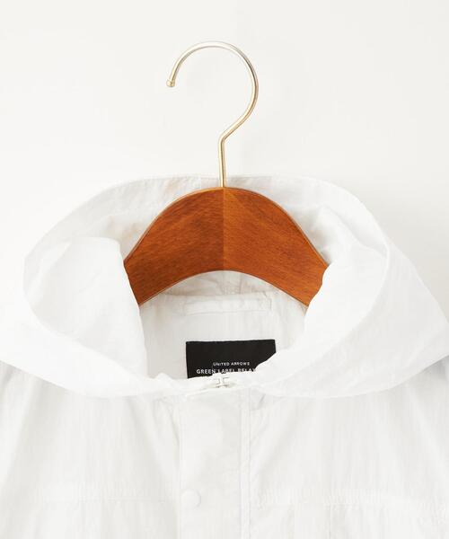 green label relaxing（グリーンレーベルリラクシング）の「TJ シースルー マウンテンパーカー 100-130cm -撥水-（マウンテンパーカー・キッズ・ダークグレー/オフホワイト・S(120-130cm)/XS(100-110cm)）」の4枚目の写真