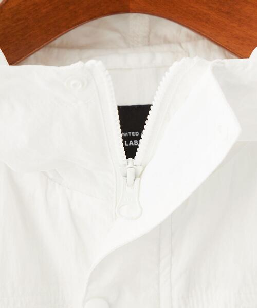 green label relaxing（グリーンレーベルリラクシング）の「TJ シースルー マウンテンパーカー 100-130cm -撥水-（マウンテンパーカー・キッズ・ダークグレー/オフホワイト・S(120-130cm)/XS(100-110cm)）」の7枚目の写真