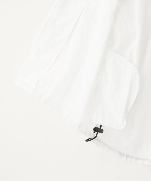 green label relaxing（グリーンレーベルリラクシング）の「TJ シースルー マウンテンパーカー 100-130cm -撥水-（マウンテンパーカー・キッズ・ダークグレー/オフホワイト・S(120-130cm)/XS(100-110cm)）」の11枚目の写真