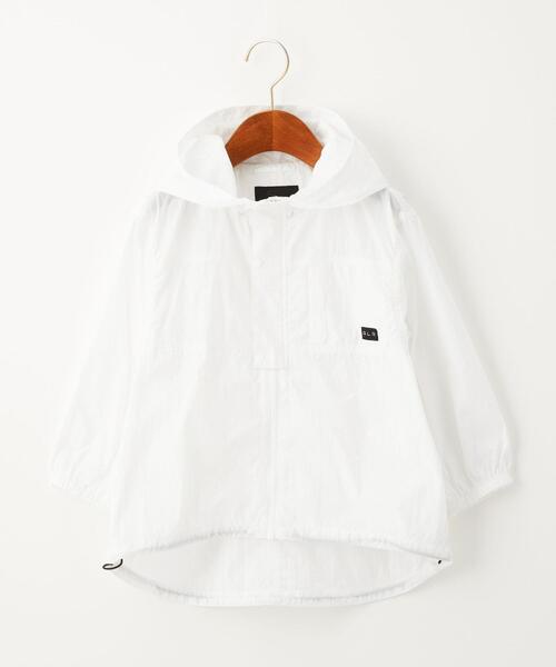 green label relaxing（グリーンレーベルリラクシング）の「TJ シースルー マウンテンパーカー 100-130cm -撥水-（マウンテンパーカー・キッズ・ダークグレー/オフホワイト・S(120-130cm)/XS(100-110cm)）」の16枚目の写真