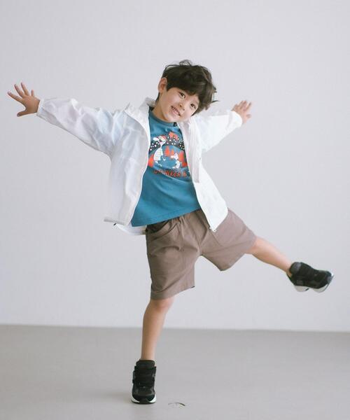 green label relaxing（グリーンレーベルリラクシング）の「TJ シースルー マウンテンパーカー 100-130cm -撥水-（マウンテンパーカー・キッズ・ダークグレー/オフホワイト・S(120-130cm)/XS(100-110cm)）」の18枚目の写真