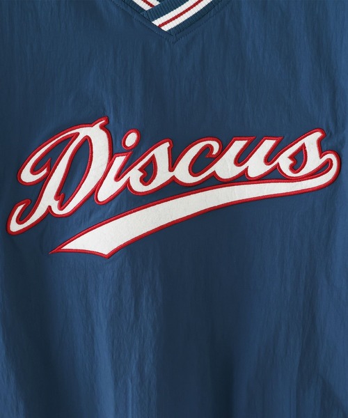 DISCUS(ディスカス)の「【DISCUS】ナイロンVネックプルオーバー(Tシャツ/カットソー・メンズ・ホワイト/ブルー・FREE)」の3枚目の写真