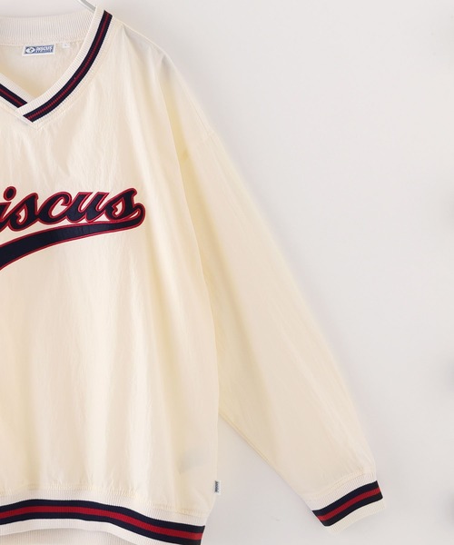 DISCUS(ディスカス)の「【DISCUS】ナイロンVネックプルオーバー(Tシャツ/カットソー・メンズ・ホワイト/ブルー・FREE)」の6枚目の写真