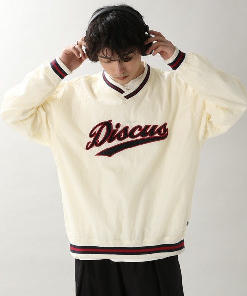 DISCUS(ディスカス)の「【DISCUS】ナイロンVネックプルオーバー(Tシャツ/カットソー・メンズ・ホワイト/ブルー・FREE)」の21枚目の写真