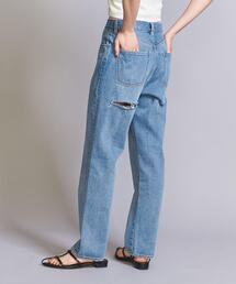 【WEB限定】ヒップカットデニムパンツ -ウォッシャブル-