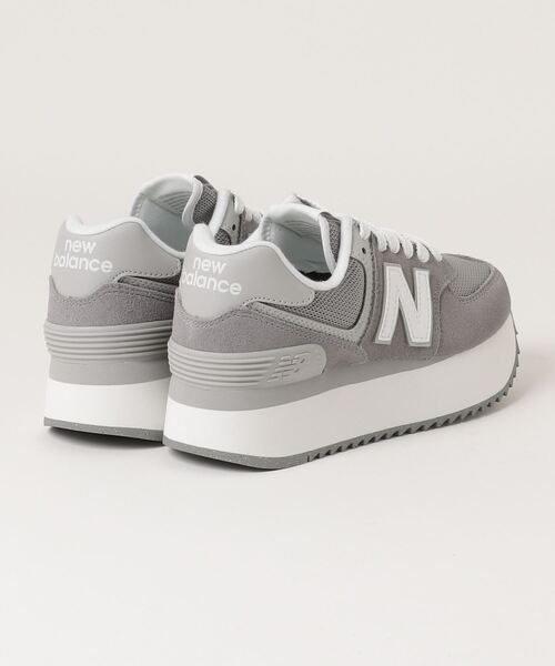 NEW BALANCE(ニューバランス)の「ニューバランス New Balance 574+_(スニーカー・レディース・グレー・23.5cm/24.5cm/25.0cm/24.0cm/23.0cm)」の2枚目の写真