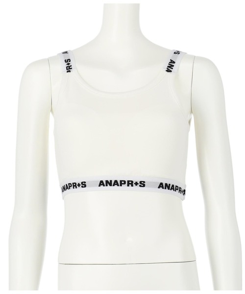 ANAP GiRL(アナップガール)の「R+Sロゴテープブラトップ(チューブトップ・キッズ・ブラック/ホワイト・M/S/XS)」の2枚目の写真
