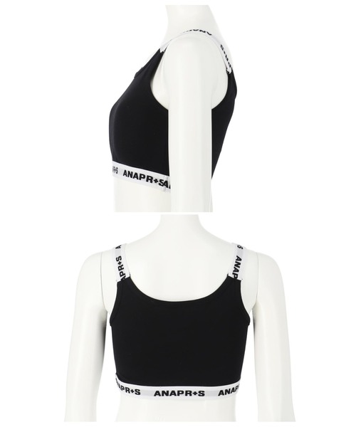 ANAP GiRL(アナップガール)の「R+Sロゴテープブラトップ(チューブトップ・キッズ・ブラック/ホワイト・M/S/XS)」の5枚目の写真